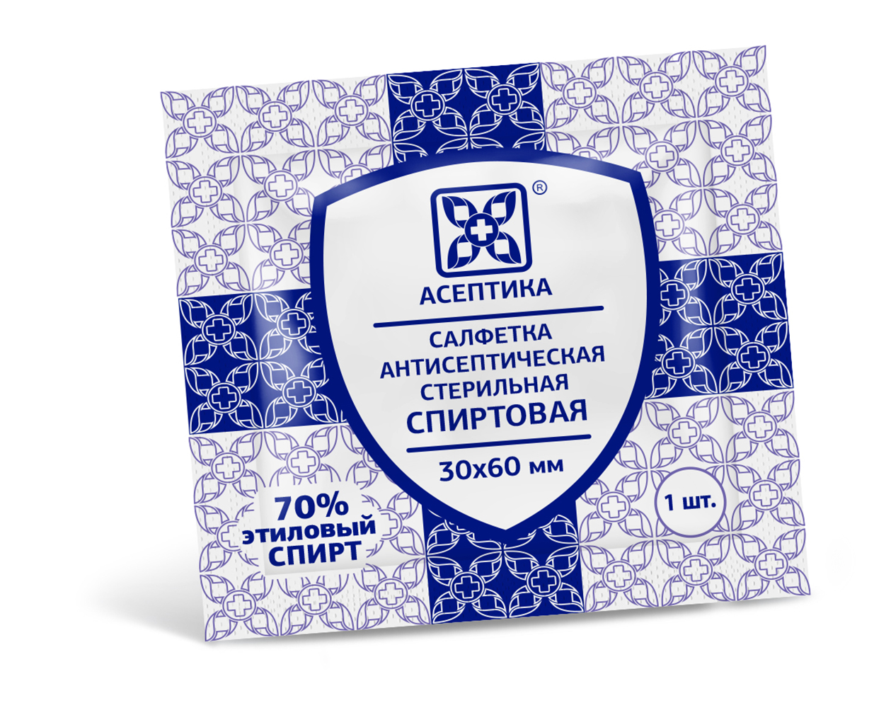Салфетка антисептическая спиртовая (малый формат)